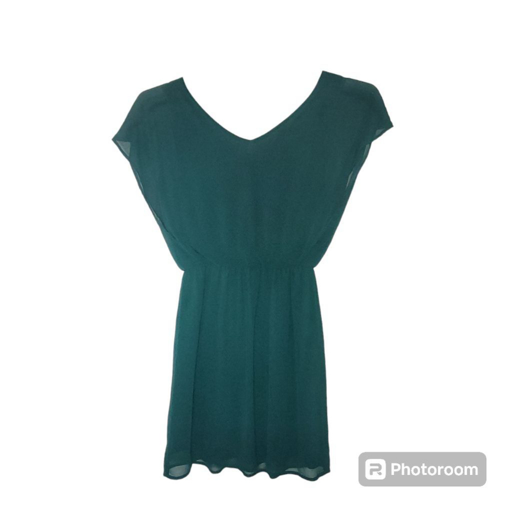 Women's Lush XS Teal Dress - Picture 3 of 9